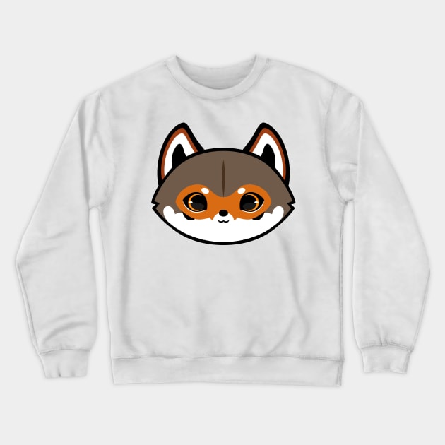 Cute Red Wolf Crewneck Sweatshirt by alien3287